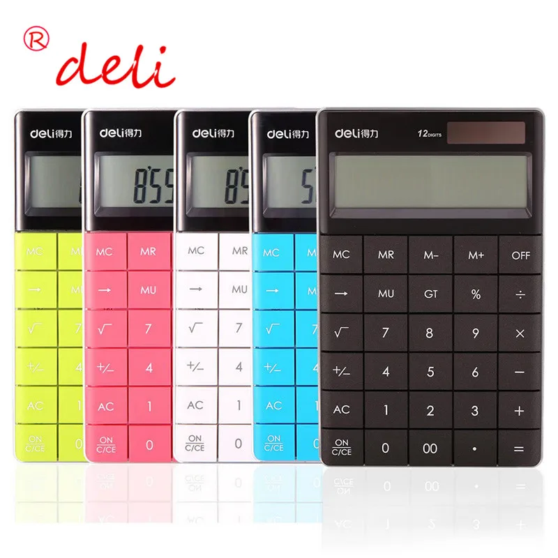 

Drop Shipping New Brand Colorful Mini Calculator with Big Buttons 12 Digital Calculator