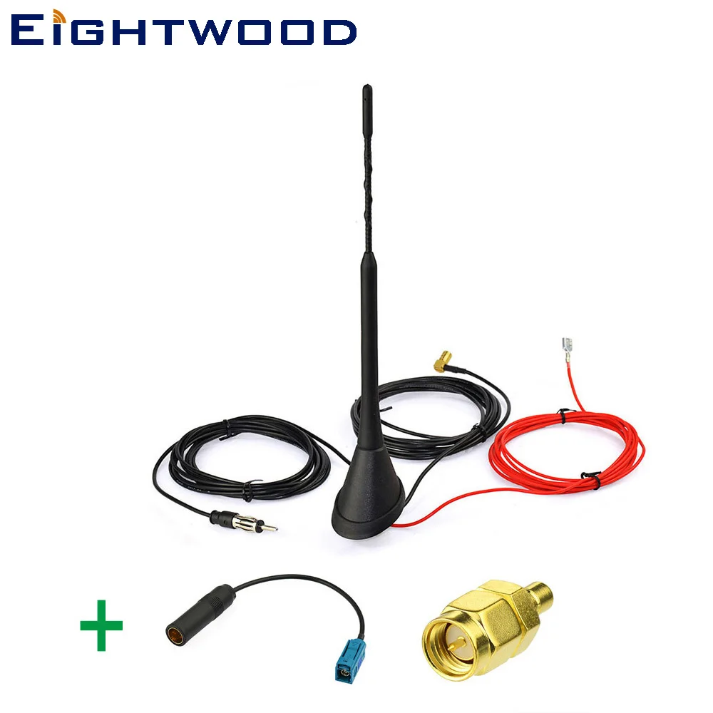 Eightwood Amplified Auto Car DAB Radios AM FM Aerial Roof Antenna and