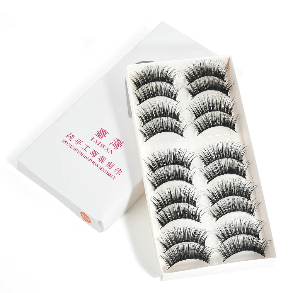 High Quality 10 pairs natural false eyelashes fake lashes long makeup 3d mink lashes eyelash extension mink eyelashes for beauty