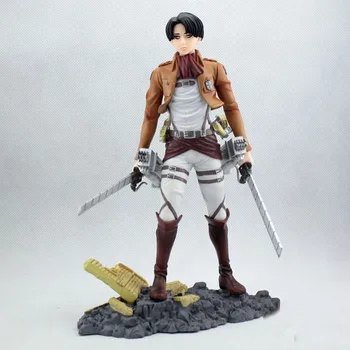 

20cm Attack on Titan Shingeki no Kyojin Rivaille figure action figures PVC toys collection doll anime cartoon model