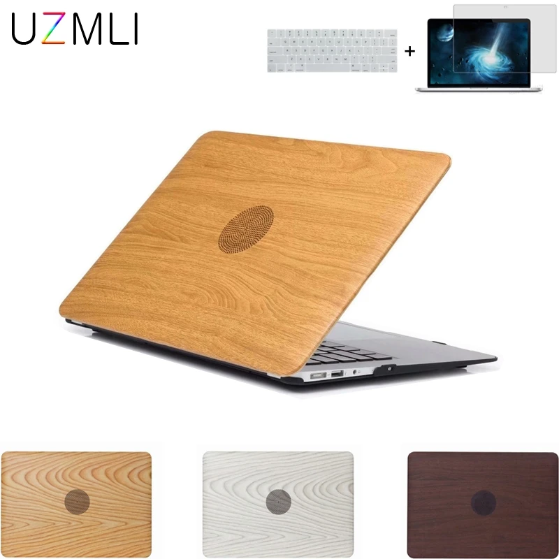 Деревянная защита для ноутбука чехол Macbook Air Pro с retina 11 12 13 15 дюймов новый A1706 A1708 A1707