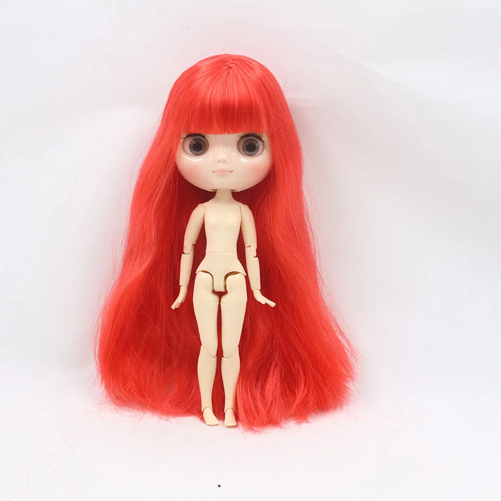 Кукла Обнаженная средней длины с красными волосами длины|middie blythe|blythe jointblythe joint doll
