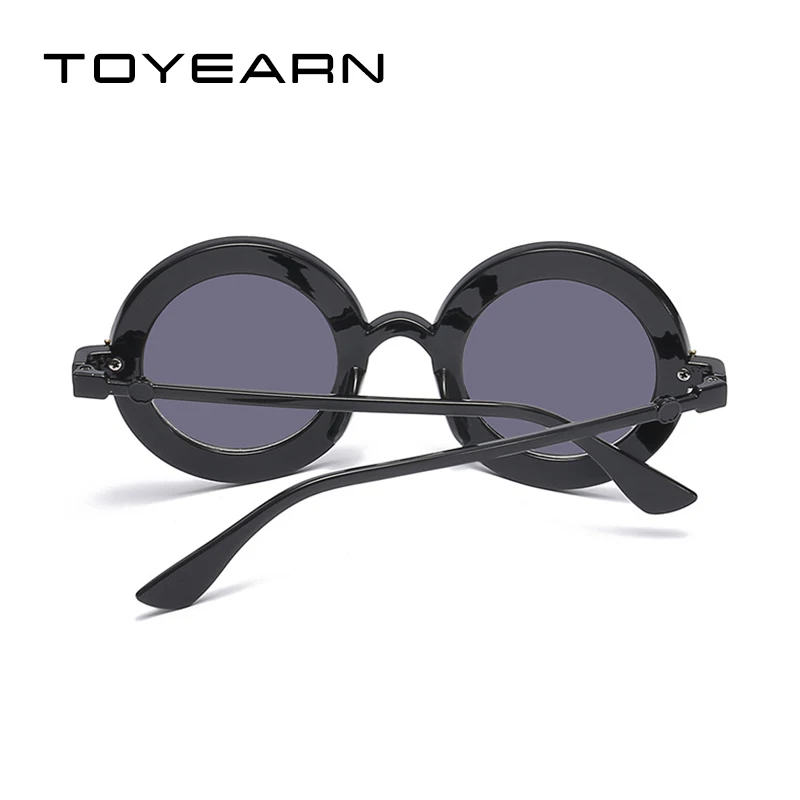 TOYEARN новые солнцезащитные очки английские буквы маленькие пчелы круглые солнцезащитные очки женские брендовые очки дизайнерские модные очки UV400