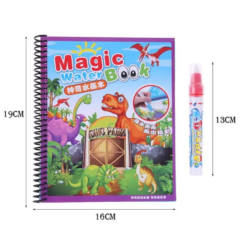 Reusable Magic Water Drawing Book Coloring Book Doodle with Pen Painting Board Juguetes Kid Toys For Children Education Drawing