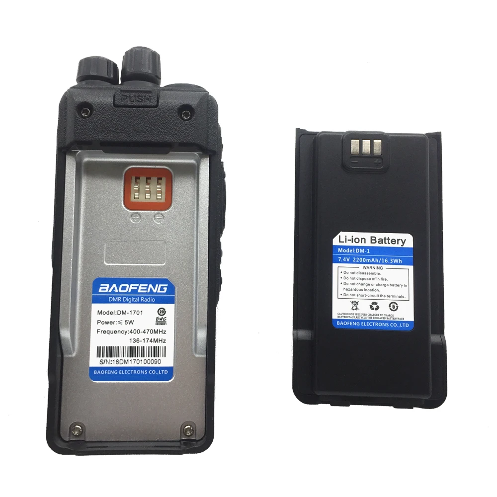 BaoFeng DM 1701 DMR цифровая рация с двойным временным слотом Tier1 Tier2 двухсторонняя