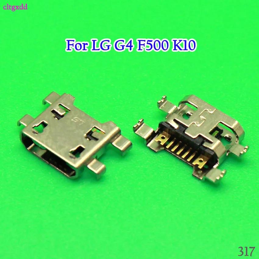 

cltgxdd 30PCS/Lot Micro Usb Charge Socket Jack Dock Plug For LG G4 F500 H815 For LG V10 K10 K420 K428 Charging Connector Port
