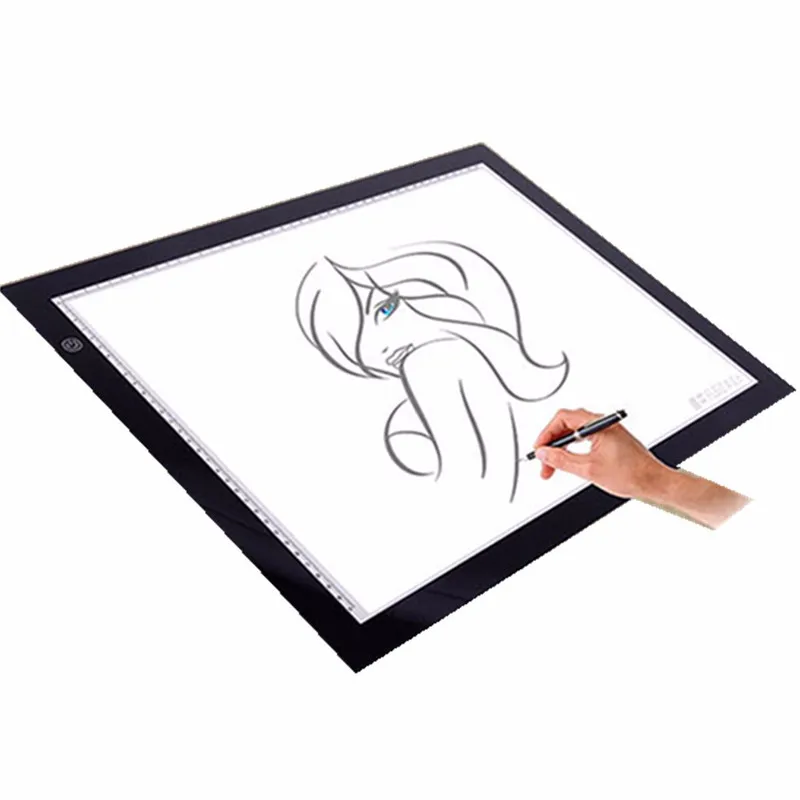 

New A2 A3 Ultra-thin Dimmable Brightness LED Painting Drawing Board Light Tablet Art Stencil Tracing Desk Animation Draw