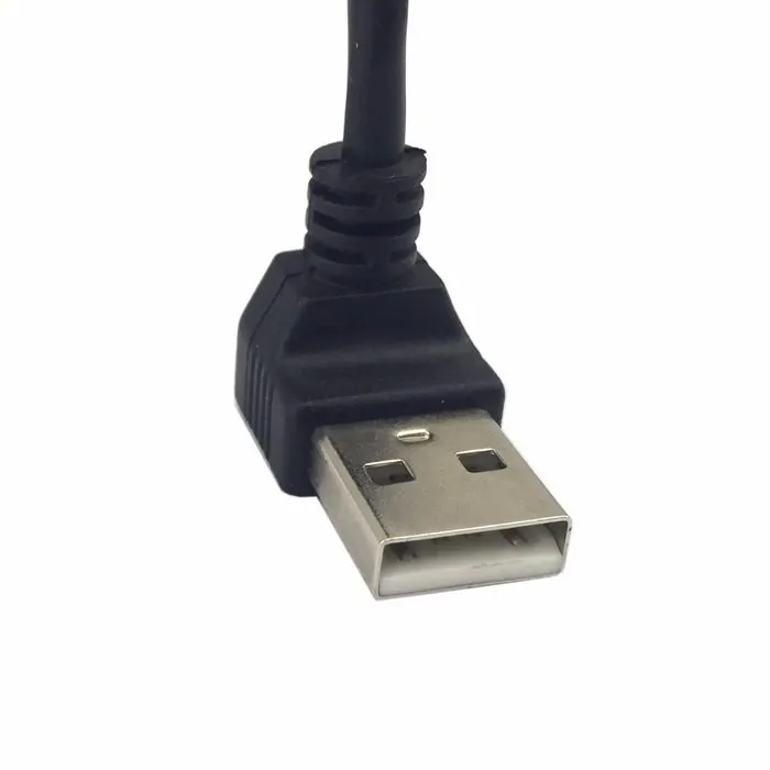 Оптовая продажа вверх под углом 90 градусов USB 2.0 мужчин типа B Мужской кабель для принтера сканера жесткий диск 20 см