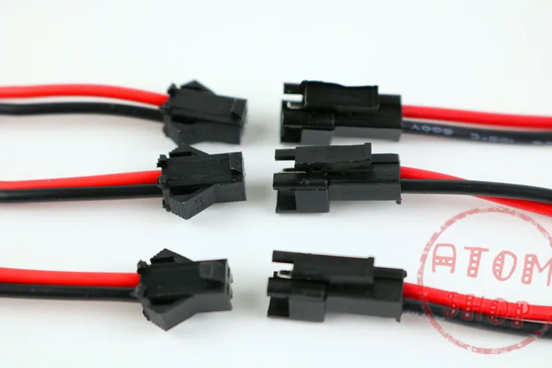

Promotion! 10Pairs 15cm Long JST SM 2Pins Plug Male to Female Wire Connector