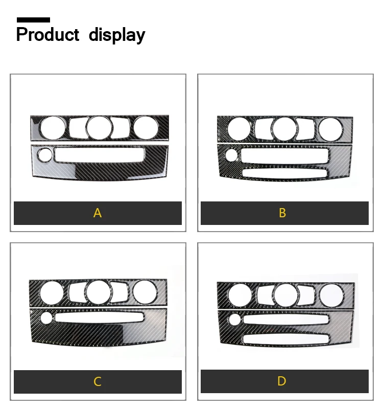 Внутренняя отделка из углеродного волокна, кондиционер, CD панель управления, наклейки для автомобиля для BMW e60 5 серии 2004-2010, аксессуары