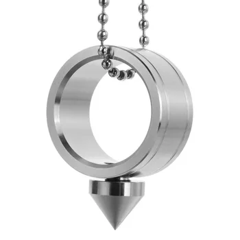 

Survival Safety Self Defense Finger Ring Necklace Silver Stainless Steel