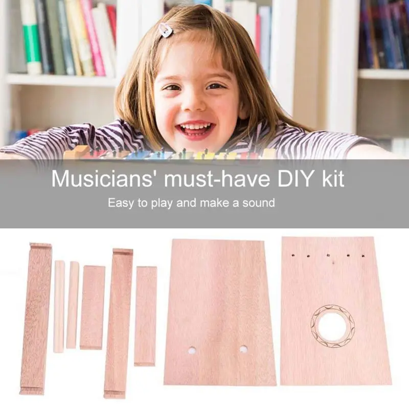 DIY Kalimba набор, 17 тон Kalimba Mbira маленькая рука «пианино для больших пальцев» перкуссия пальца для детей
