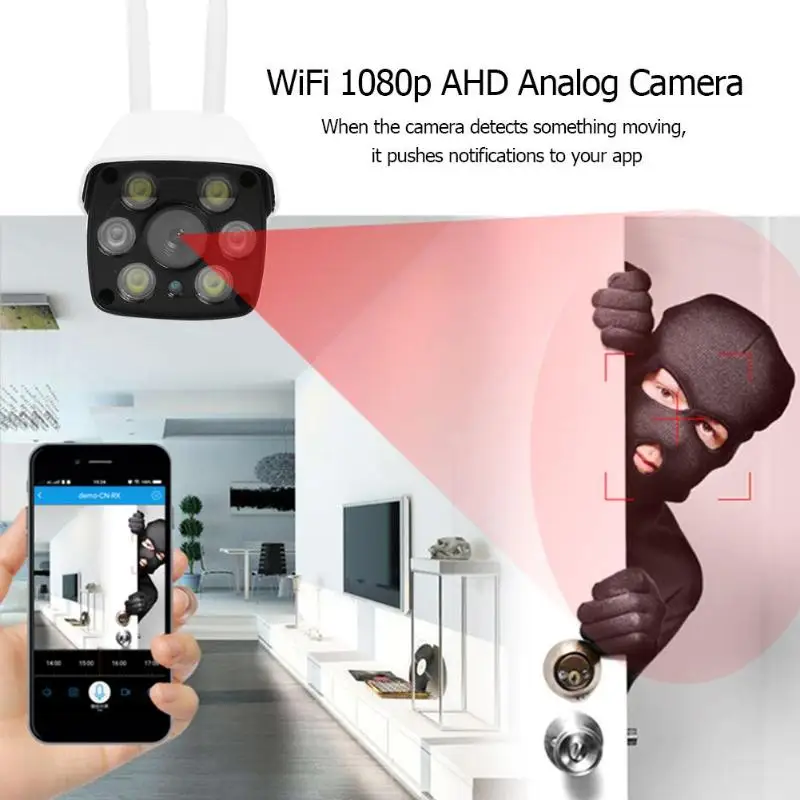 1080P аналоговая камера 2MP HD IP66 Водонепроницаемая пуля инфракрасного ночного видения ИК 30 м AHD CCTV безопасности