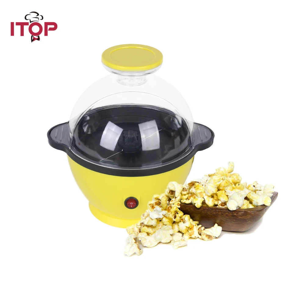 ITOP Yellow Mini Household Electric Popcorn Maker Machine Home Use