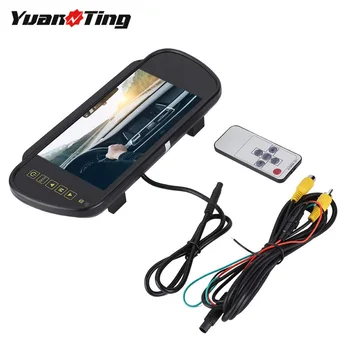 

YuanTing 7 Inch TFT LCD Display Universal 800*480 Car Monitor 2 Video Input For Rear Vehicle View Reversing Parking Camera