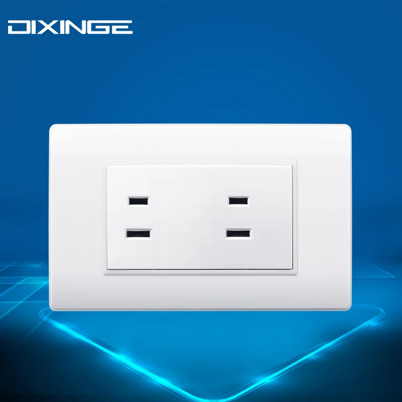 Wall Socket Plug Adapter Charger 127 250V 15A Two Socket American