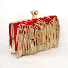 Luxus quaste diamant sphärische abendtasche gold und Rot kristall perle handtasche frauen geldbörsen und handtaschen kleine runde hand tasche