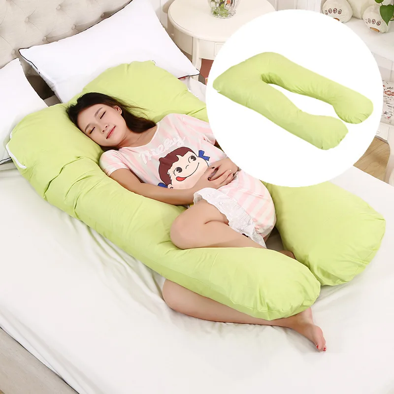 

110*60CM U Type Pregnancy Comfortable Pillows Maternity Belt Full Body Character Removable Pillow Cushion Pregnant Side Sleepers
