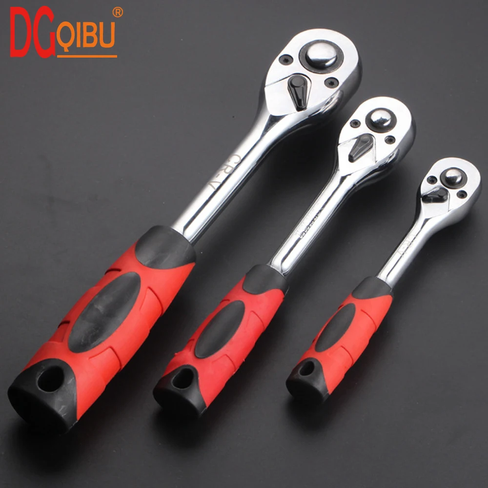 

1Piece Cr-V High Torque Ratchet Wrench 1/4" 3/8" 1/2" Allen Key 72 Teeth Ratchet Spanner Quick Release Professional Hand Tools