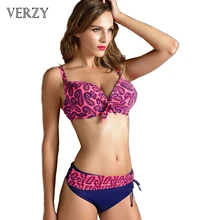 2016 New Plus size Bikinis women Sexy push up bikini Padded bra Brazilian biquini Halter Neck