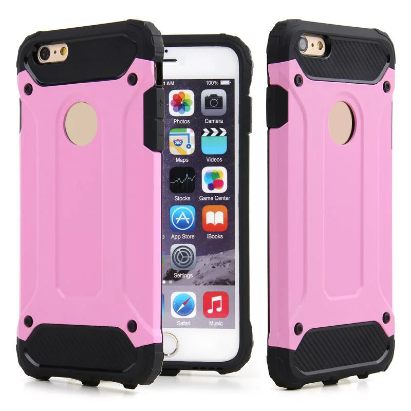 

2 in 1 TPU with PC shockproof waterproof case cover for iphone 5 6 6s 7 8 plus Iphone X galaxy S5 s6 edge s7 s7 edge plus