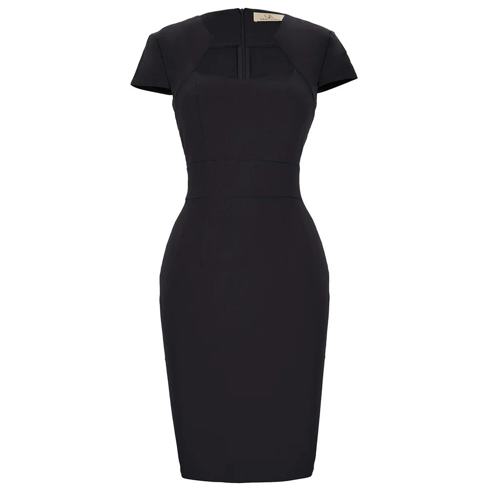 

Robe Sexy Wrapped Dresses Womens Pencil Bodycon Dress 2017 Summer Cap Sleeve Tunic Cocktail Party Dress Retro 50s Vintage Dress