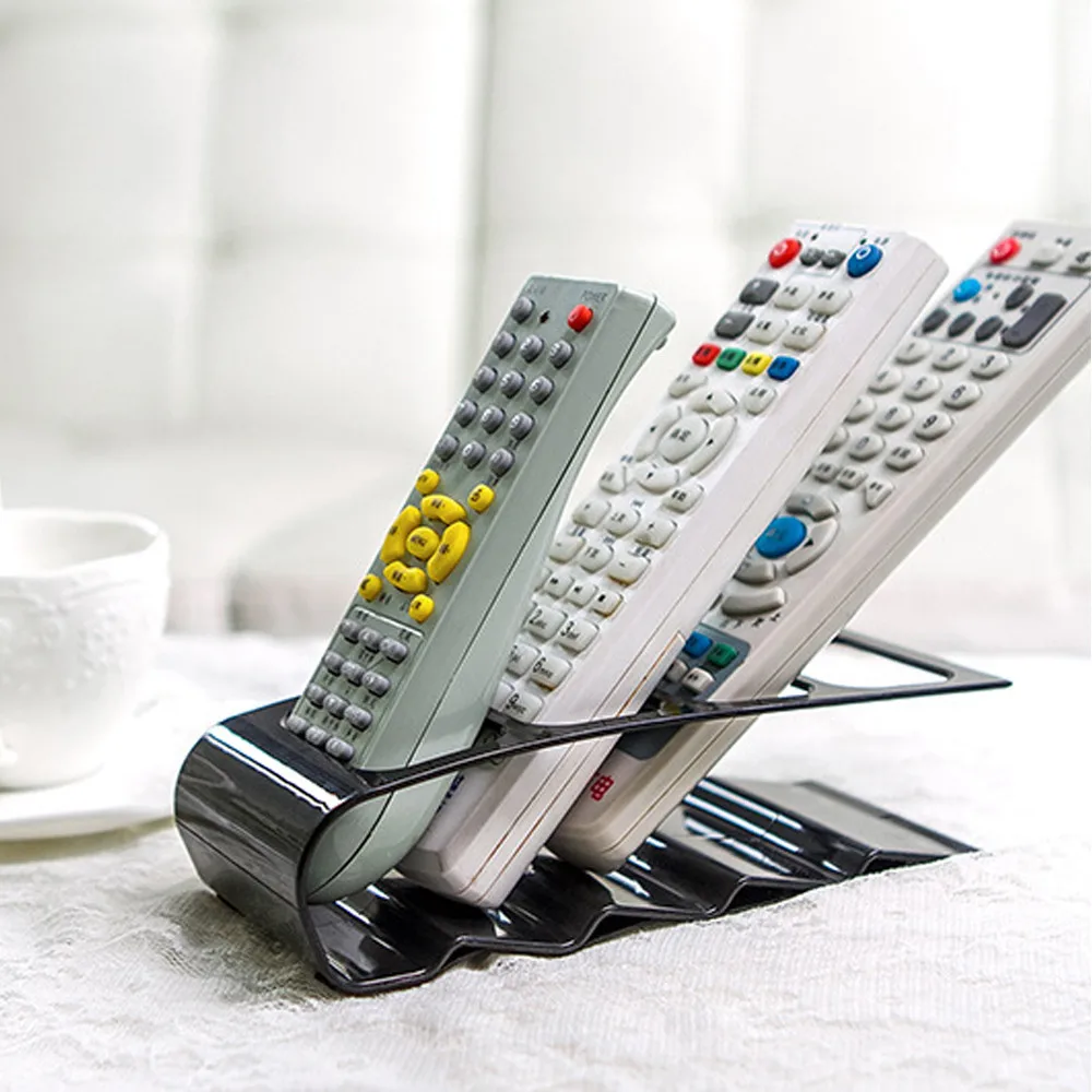 

4Grid Desktop Remote Control Holder CellPhone Stand Holder Kitchen Plastic Box Shampoo Makeup Organizer Cosmetic Brush Storage