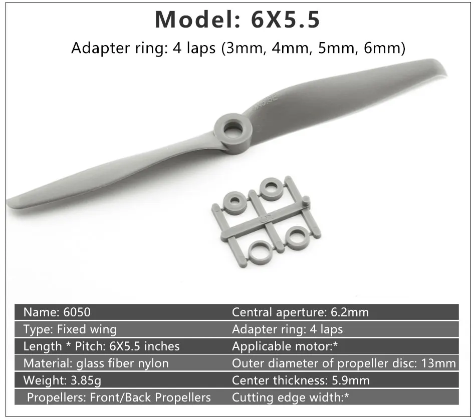 4 шт./лот нейлоновый пропеллер Gemfan Apc 4,75X4,75/5X5/6X4/6X5,5/7X5/7X6 реквизит для радиоуправляемой модели самолета