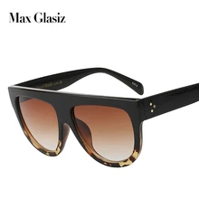 Лидер продаж, итальянский бренд, дизайнерские модные женские солнцезащитные очки, негабаритный женский топ на плоской подошве, Винтажные Солнцезащитные Очки