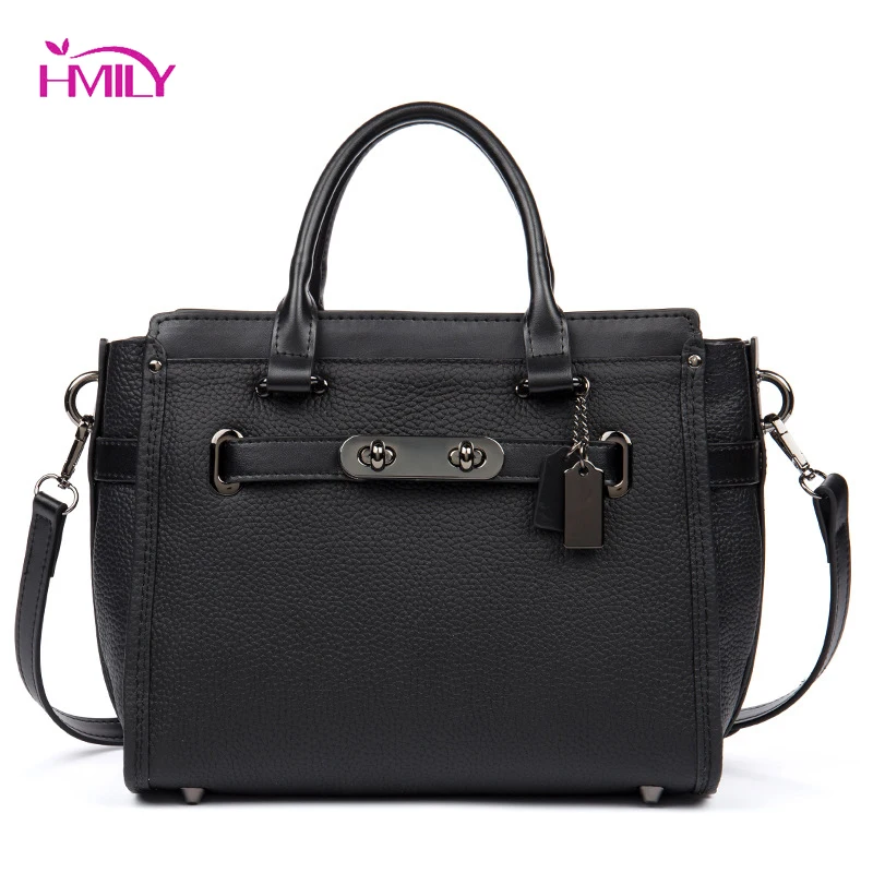 

HMILY Fashion Real Leather Shoulder Bag Ladies Daily Bag Genuine Leather Women Handbag Vintage Female Messenger Bag