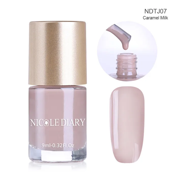 Nicole Diary 9 мл матовый лак для ногтей мигание желе голографическая металлическая термо блестящие флаконы узоры для ногтей с блестками лак - Цвет: Jelly NDTJ07