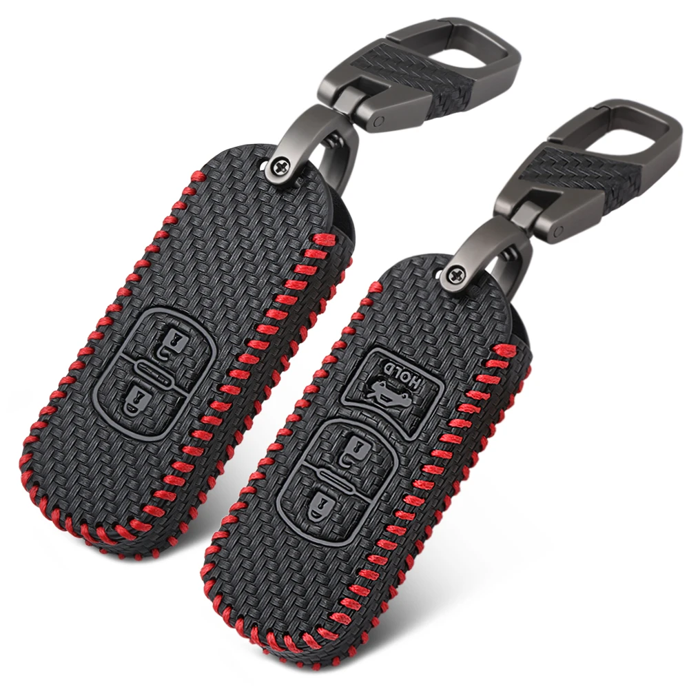 key mazda leather fob case carbon remote fiber atenza cx smart