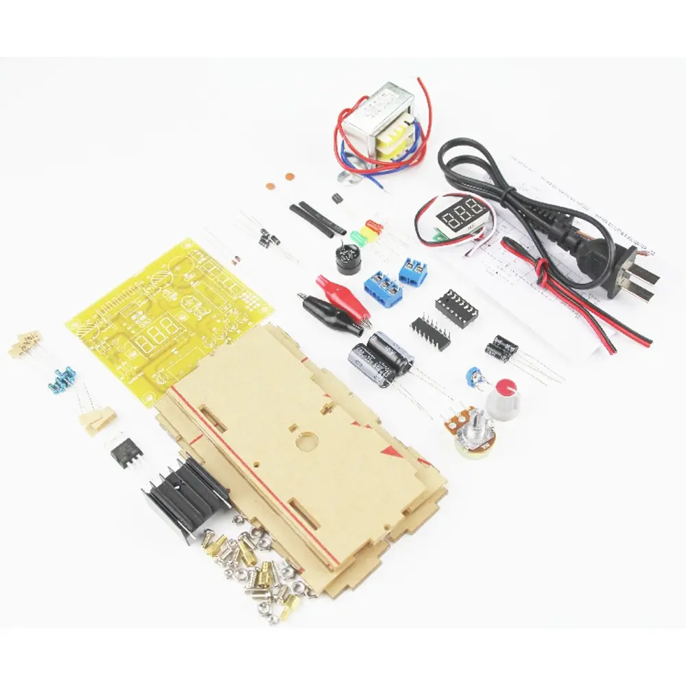LM317 DIY Набор Регулируемое напряжение 1 20 В 12 в 2 Вт блок питания PCB плата электронные