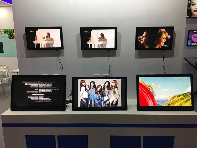 AIO pc display how it looks when handing on the wall