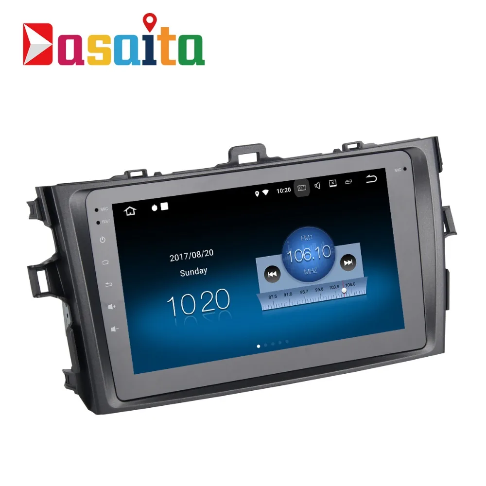 Dasaita 8 &quotAndroid 7 1 Автомобильный gps плеер Navi для Toyota Corolla 2009 2013 с 2G + 16G четырехъядерный