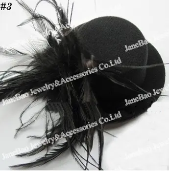

free shipping 50pcs Hair Clip Accessories Mini Top Hat good quality hat
