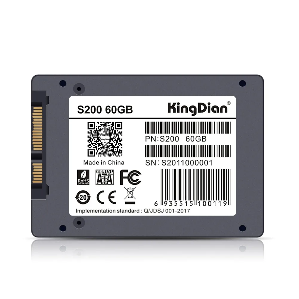 KingDian высокая производительность S200 60 Гб SSD 2,5 ''SATA3