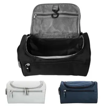 

Simple Women Cosmetic Bag Multifunction Zipper Women's Solid Color Cosmetic Bag Ladies waterproof Durable Wash Pouch