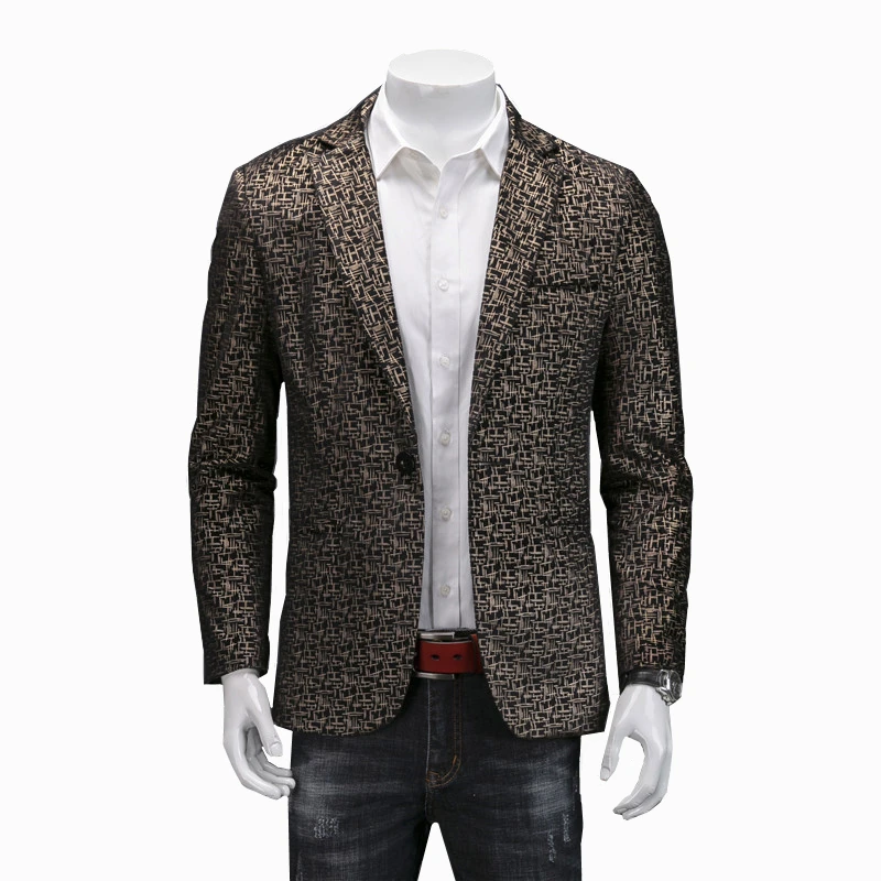 

Autumn men striped jacket slim design men blazers 2019 Asia size S M L XL XXL XXXL XXXXL blazer