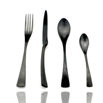 

24 Pieces Stylish Tableware Set Flatware Cutlery 304 Stainless Steel Utensils Kitchen Dinnerware Knife Forks Spoons Dinner Set