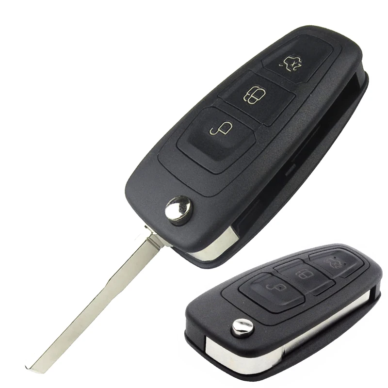 Tanie KEYECU 434MHz ID83 4D63 Chip 5WK49986 zamiennik pilot zdalnego sterowania 3 przycisk dla Ford c max s max Focus MK3 Grand Mondeo 2010 2017