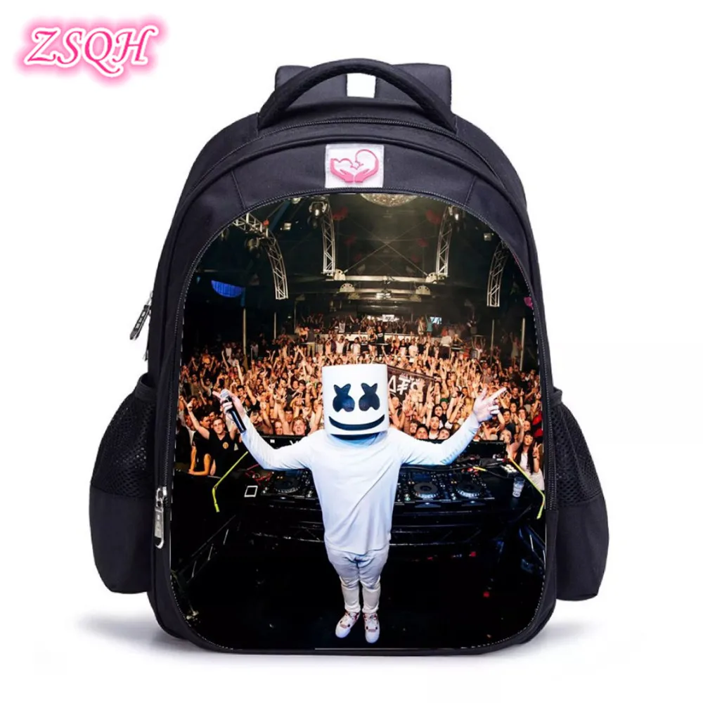 DJ Marshmello рюкзаки битва Ройал школьные сумки косплей костюм реквизит для детей