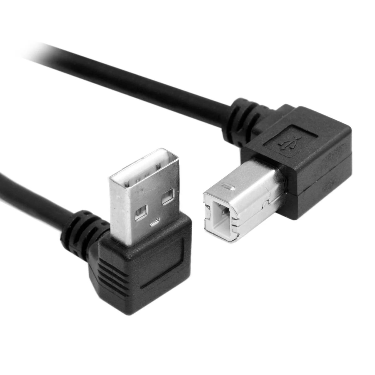 CY 35 см вниз Угловой USB 2 0 A штекер к B вверх 90 градусов принтер сканер HDD кабель|hdd