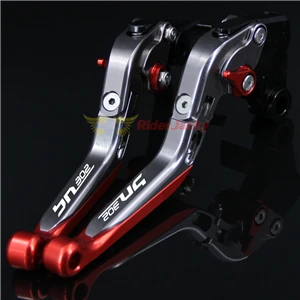 Vermelho plus bn Titânio para Benelli Alavancas de Freio de Embreagem Logotipo Bn302 302 2015 2016 Cnc Dobrável Extensíveis da Motocicleta 6 Alavancas, cordas e cabos