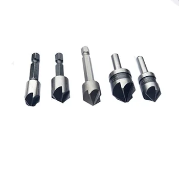 

Chamfering High Speed Steel Woodworking Countersunk Head Drilling Chamfering Knife Opening Set Five-blade Chamfering Machine