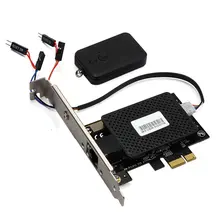 Многофункциональная PCIE PCI Express гигабитная сетевая карта+ пульт дистанционного управления, компьютерный настольный коммутатор 2 в 1