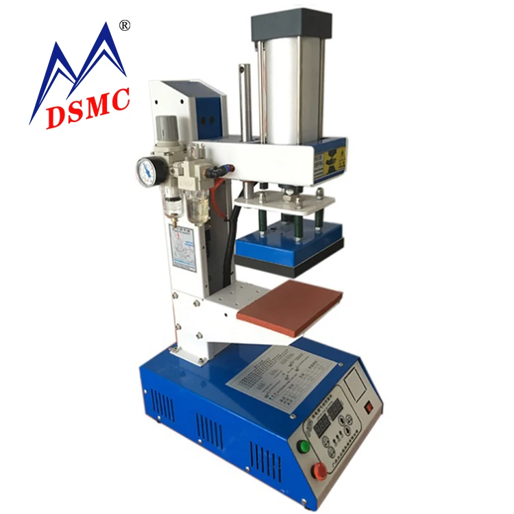 Excellent Hot Automatic heat press leather logo embossed hot stamping New machine 8x10cm 3