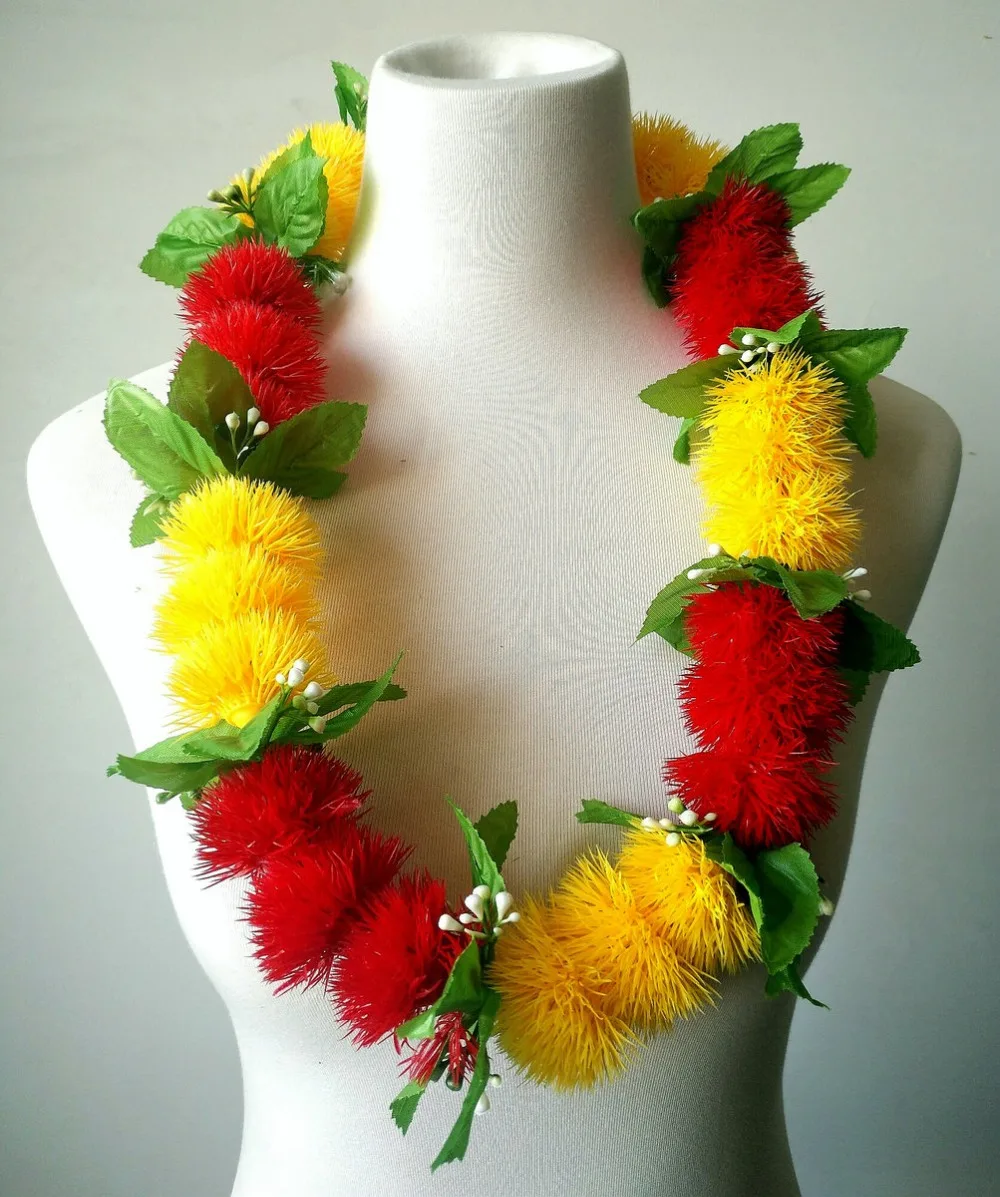 CH0340C 50 пар/лот пластиковый Lehua Эластичный Браслет Женская одежда Аксессуары Гавайский танцор цветок Летняя Вечеринка