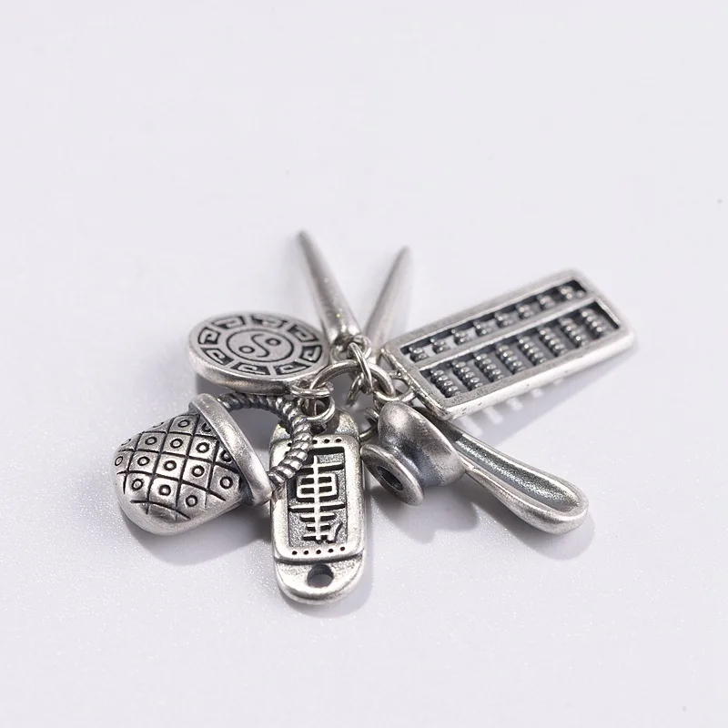 

s925 silver restoring ancient ways is matte process children grasp treasure pendant accessories by hand