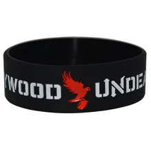 1 шт голливудский Undead силиконовый черный цветной браслет